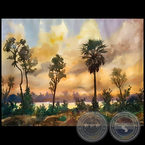 Paísaje Chaqueño - Acuarela de Francisco Torne Gavalda